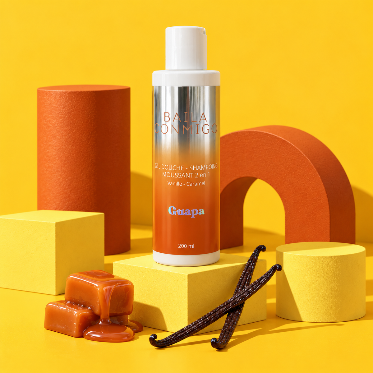 Lait Corps Vanille Caramel GUAPA – Hydratant & Nourrissant 200 ml