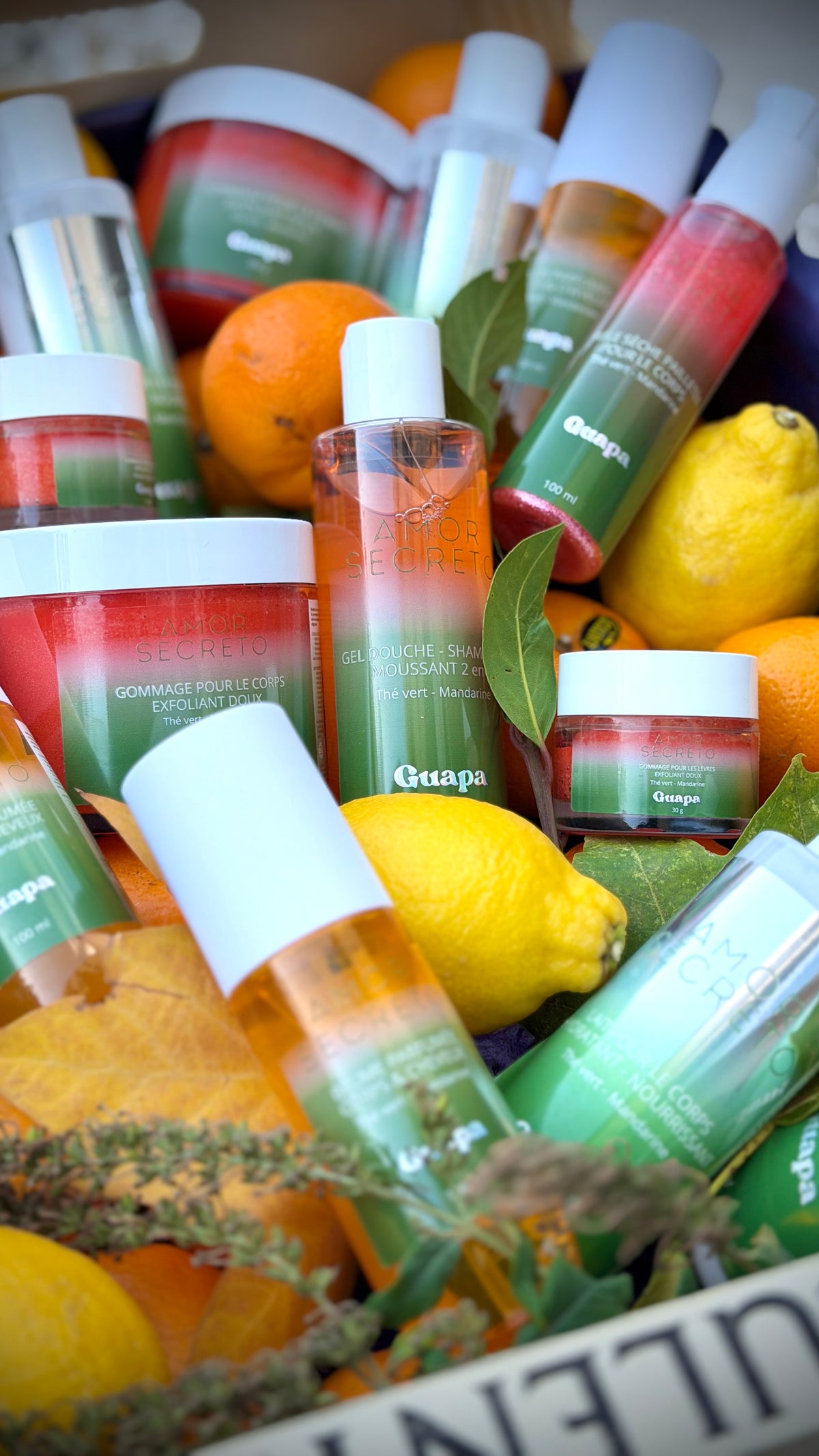 Routine Complète Bomba Latina Thé Vert Mandarine GUAPA – 6 Soins Corps