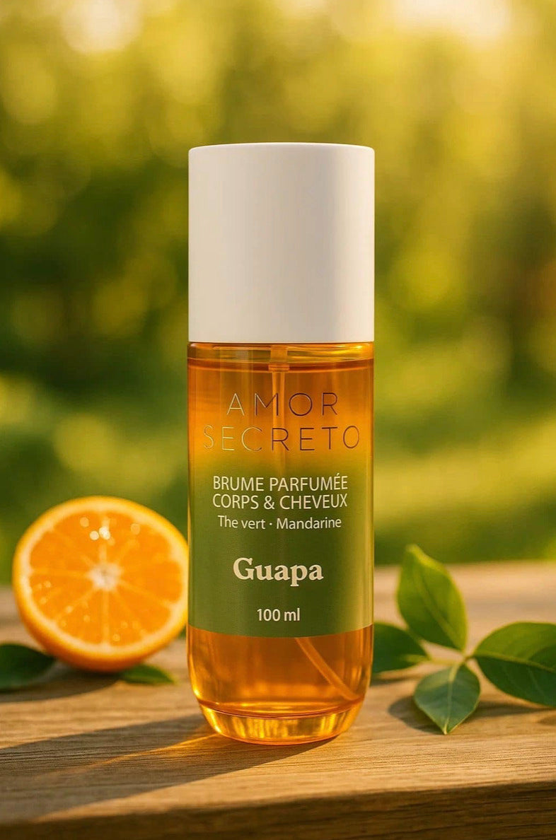 Brume parfumée corps et cheveux - Thé vert et Mandarine - 100 ml