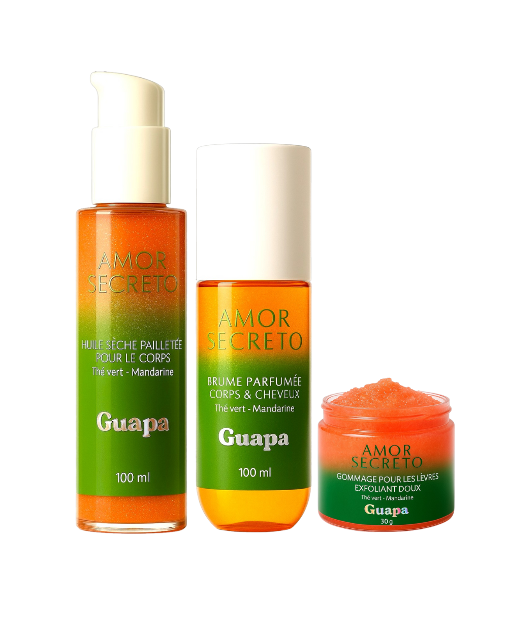 Set soins « Noche de Luz » - GUAPA - Thé Vert / Mandarine