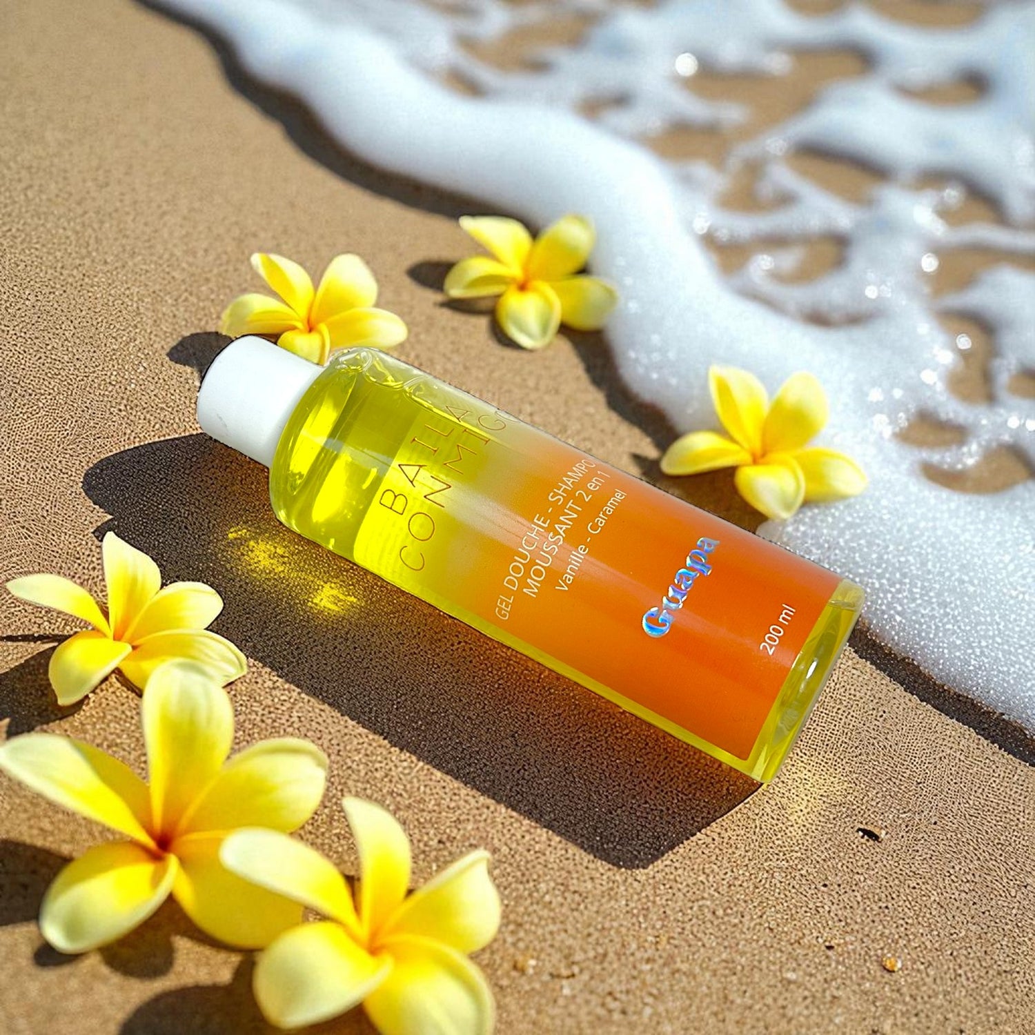 Gel douche et Shampoing moussant 2 en 1 - Vanille et Caramel - 200 ml