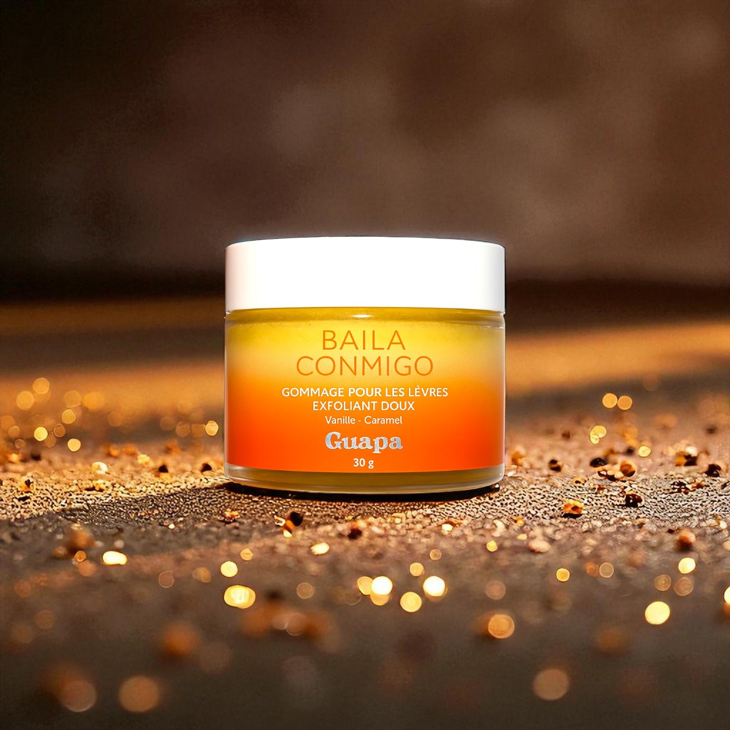 Gommage pour les lèvres exfoliant doux - Vanille et Caramel - 30 g